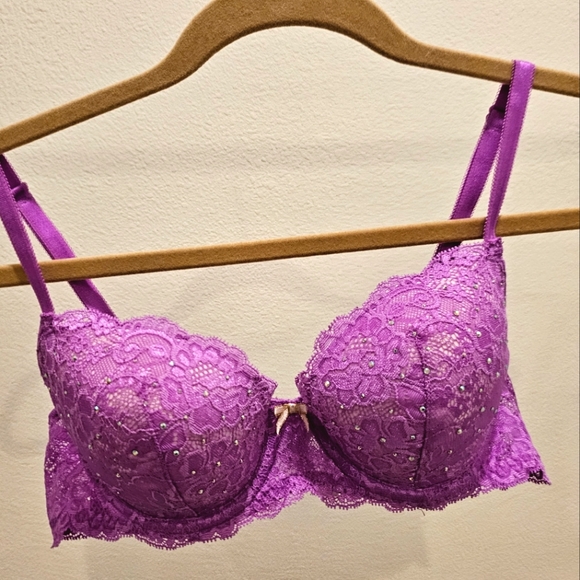 2012 Victorias Secret Dream Angels Rhinestone BRA 💜 - Picture 3 of 11